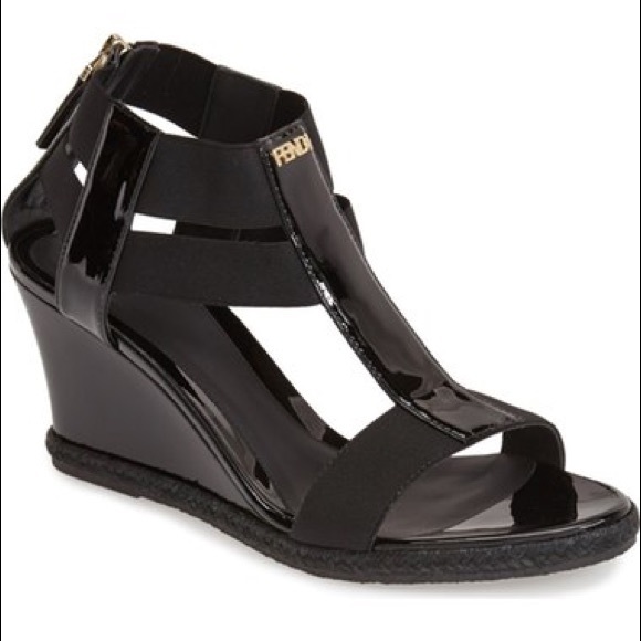 New Fendi 'Carioca' Wedge Sandal