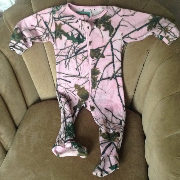 Pink camo onsie