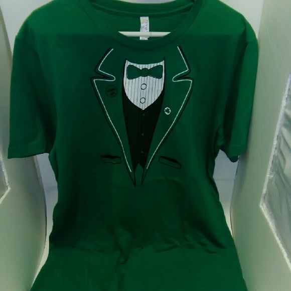 SOLD-Green Tuxedo T-Shirt