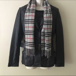 Hifa Women Black Leather Jacket