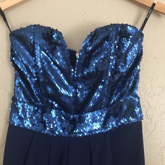 NWOT [tfnc london] blue sequin bodice midi dress - Picture 5 of 6