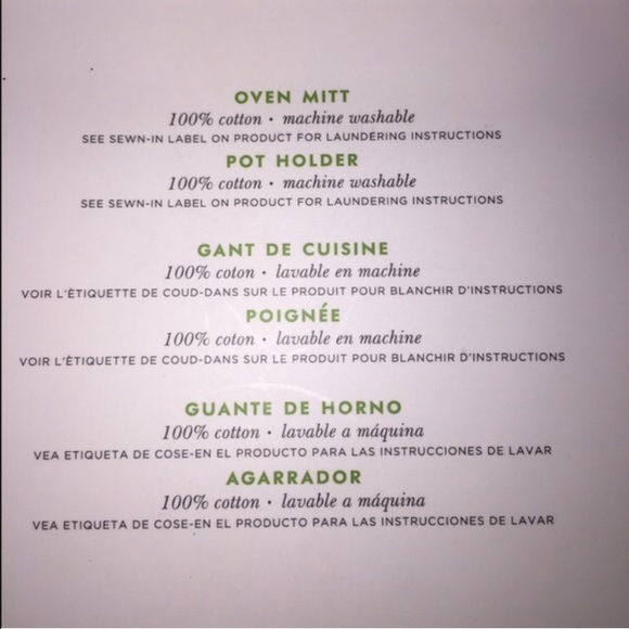 GREAT GIFT!! NWT Kate Spade kitchen oven mitt set - Picture 2 of 2