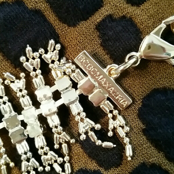 NWOT BCBG Gold Statement Necklace - Picture 3 of 3