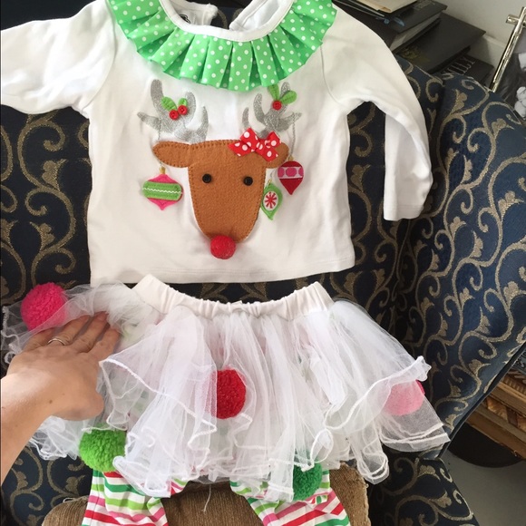 Mud pie two piece reindeer set. Holiday/ Christmas