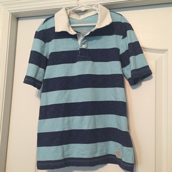 Osh Kosh 7x boys striped polo