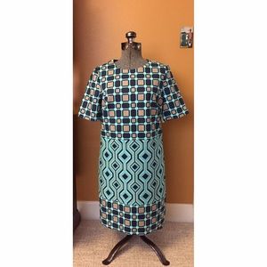 NWT Michael Kors Geometric Print Shift Dress Sz 6