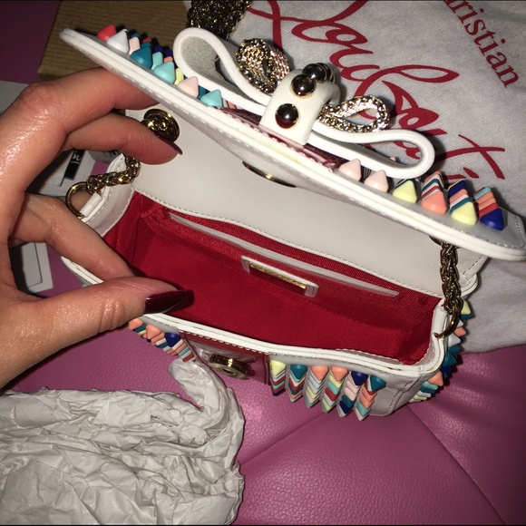 Sweety Charity White Multi Gomme Spike Bag - Picture 5 of 6