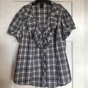 Plaid button up shirt