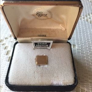 Mens 12K gold filled Swank Tie Pin