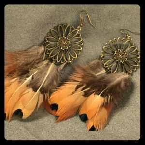 💛Feathers & Flowers Earrings