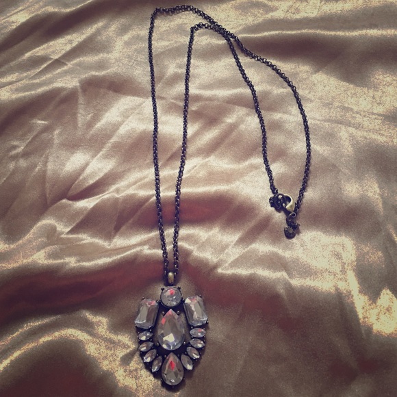 J crew jeweled long necklace