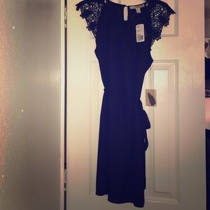 Adorable little navy blue dress!