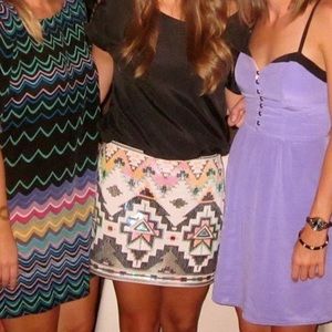 🎉🔥HP🔥🎉Express Aztec Sequin Skirt