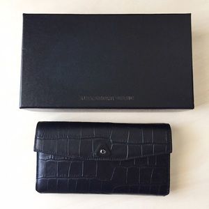 Alexander Wang croco embossed wallet
