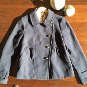 Anthropologie Liefnotes (true) Navy Pea Coat