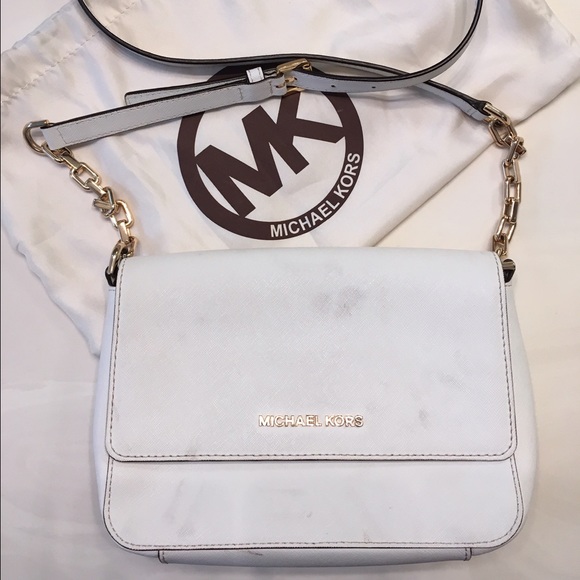 Michael Kors White Crossbody Handbag