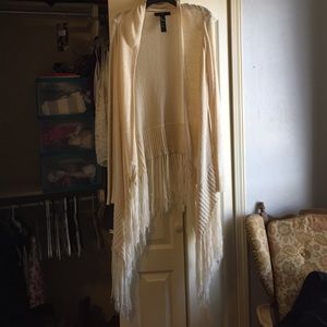 Forever 21 fringe cardigan!