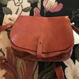 Never used lucky brand leather satchel.