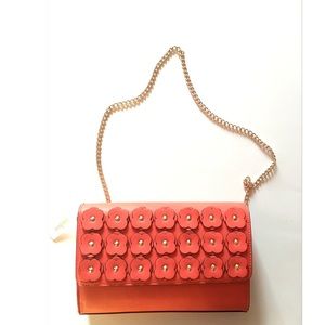 Neiman Marcus Floral-Applique Clutch