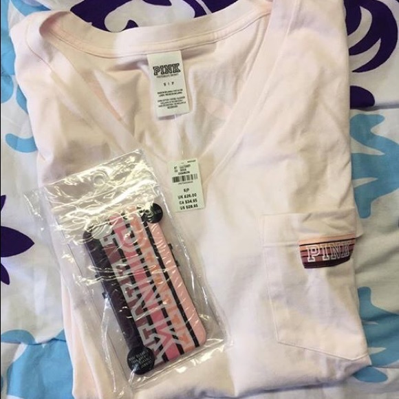 VS PINK top, (+ VS PINK iPhone 6/6S case)