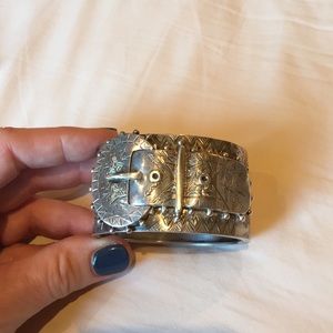 Solid sterling silver cuff