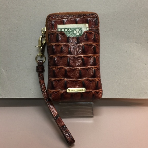 Brahmin Toasted Almond Wrist Wallet