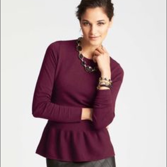 Ann Taylor Loft peplum shirt