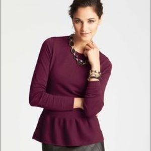 Ann Taylor Loft peplum shirt