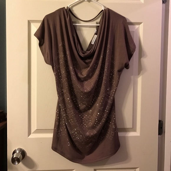 Avenue cowl neck top