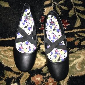 Black slip ons