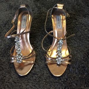 3 inch rose gold heels!