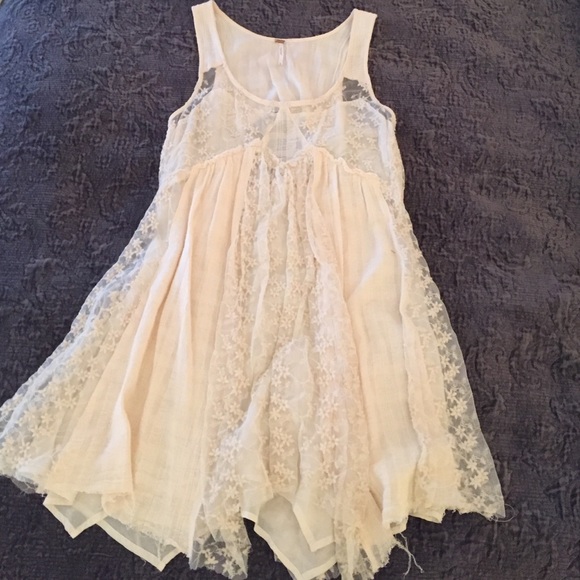 Free People Cream Dress