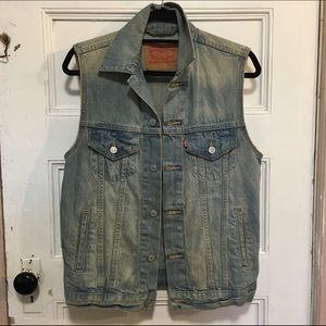 Levi's Trucker Vest - Bleacher light