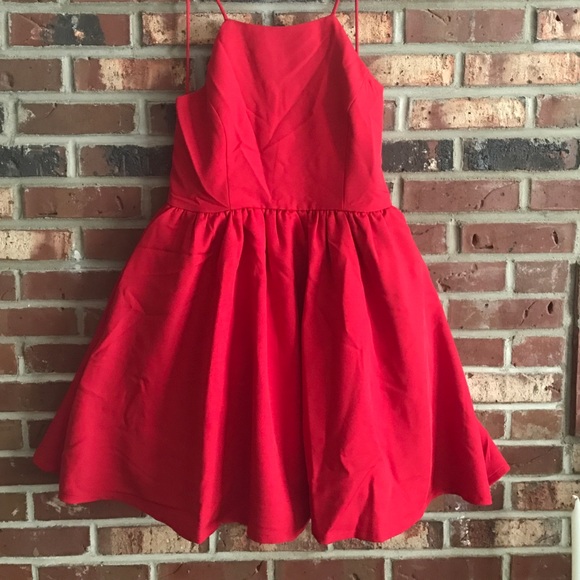 Red formal dress