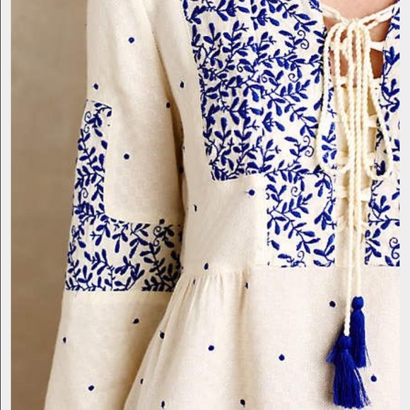 NWT Vanessa Virginia Libra Peasant Blouse - Picture 2 of 4