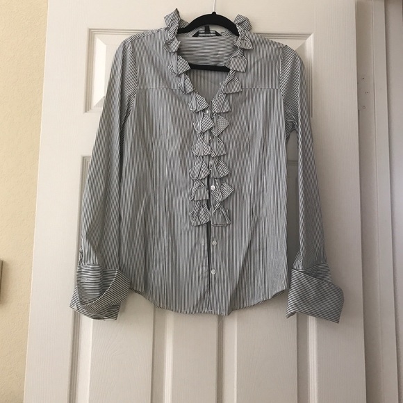 Seersucker striped button down.  Size M.