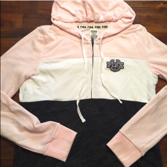 PINK full zip hoodie