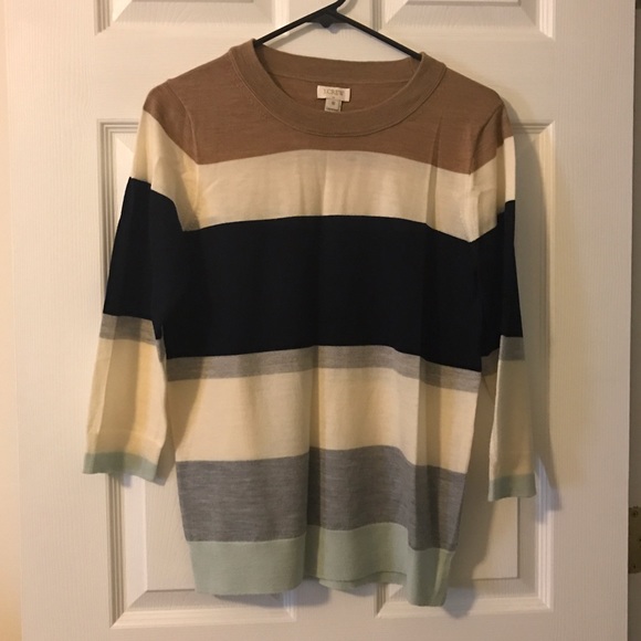 J. Crew Factory 3/4 sleeve sweater