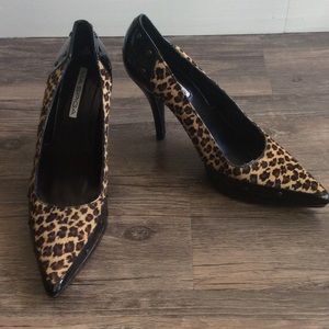 Brand New Via Spiga V-Wave Leopard Heels