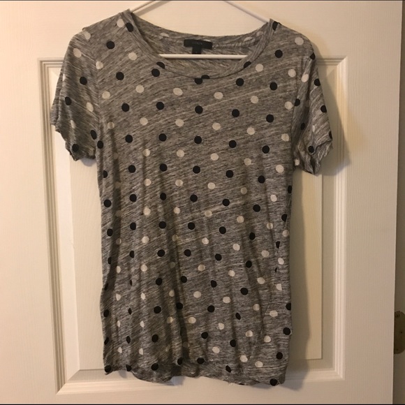 J. Crew polka dot tee