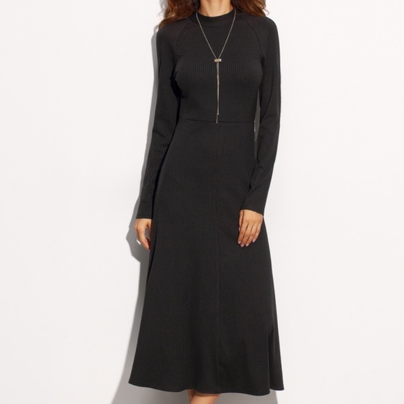 🎉LAST ONE 🎉NWT Black Tie Back Long Sleeve Dress - Picture 3 of 7