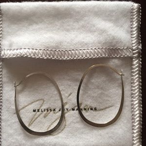 MELISSA JOY MANNING SILVER HOOPS!