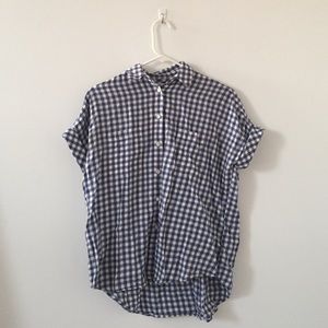 Madewell oversized checkered button-down