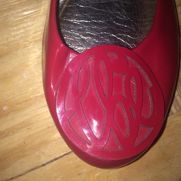 Libby Edelman Red Alpha Flats