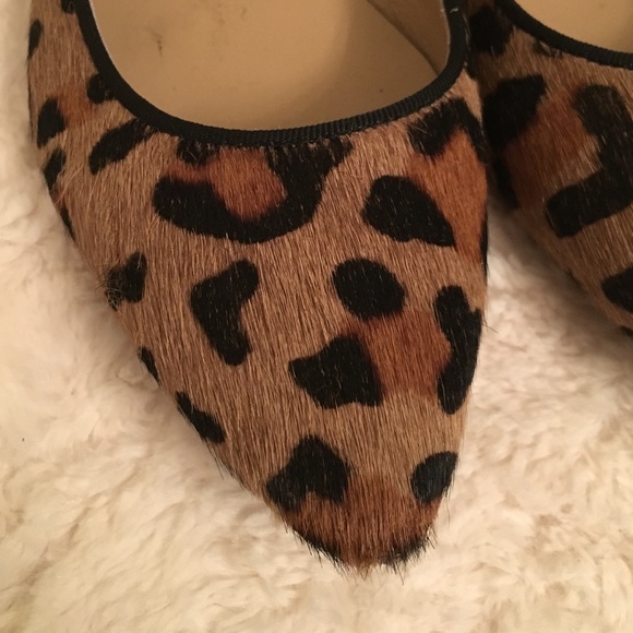 Mercantile Fiorentini Cheetah Fur Flats - Picture 4 of 4