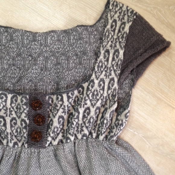 Free people sweater tee vest knit top - Picture 4 of 4