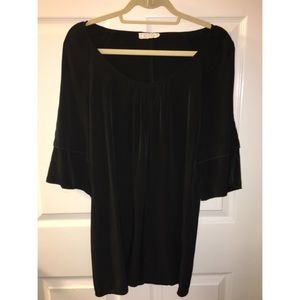 Black quarter sleeve dress