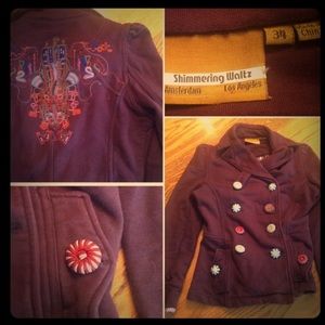 Shimmering Waltz Embroidered Blazer Jacket ❤️