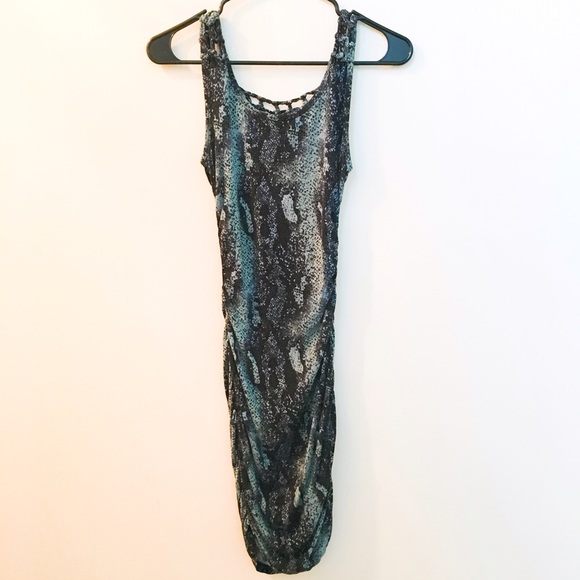 72% OFF! Guess Snakeskin Sexy Party Dress