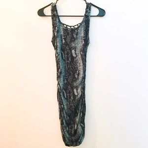 72% OFF! Guess Snakeskin Sexy Party Dress